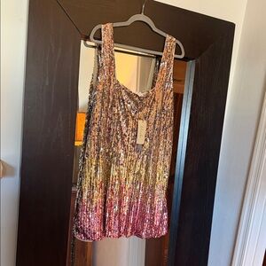 Sequin Multicolor Dress Anthropologie